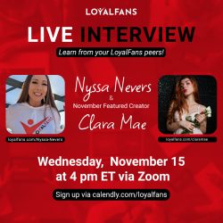 Clara Mae: LoyalFans’ Featured Creator for November 2023 💘 – LoyalFans